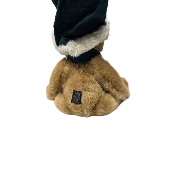 Boyds Bear B.J Bearricane Plush Bear with Green Candy Cane Scarf and Green Hat - Picture 8 of 15
